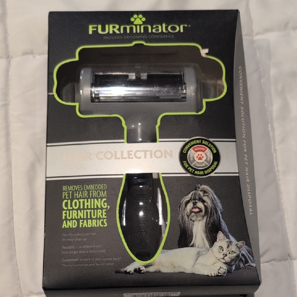 FURminator Hair Collection Tool - Black and Gray
